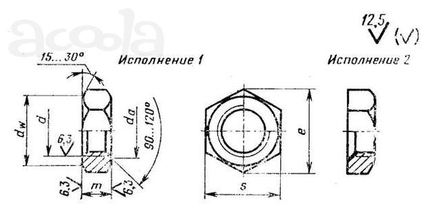 Гайка ГОСТ 15522-70