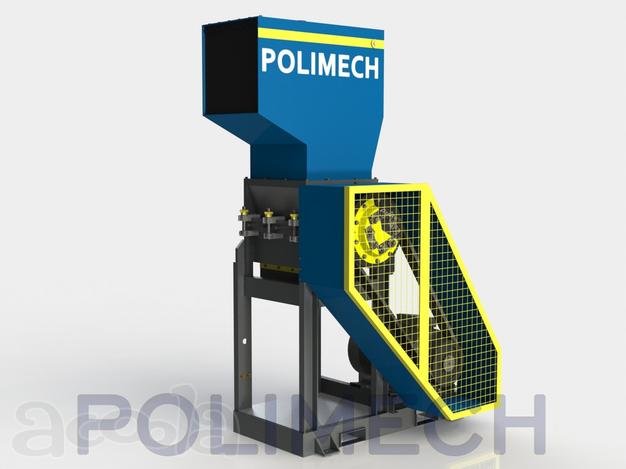 Дробилка SLF-1400 моющая. Производительность до 600 кг/ч. Косой рез