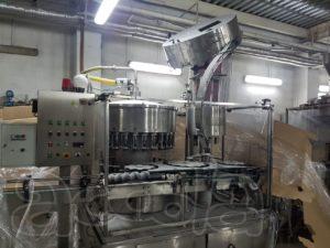 Моноблок розливо-укупорочный Eurotech (Италия), пр-ть до 9000 бутчас, для розлива водки, коньяка линии, оборудование розлива в стекло