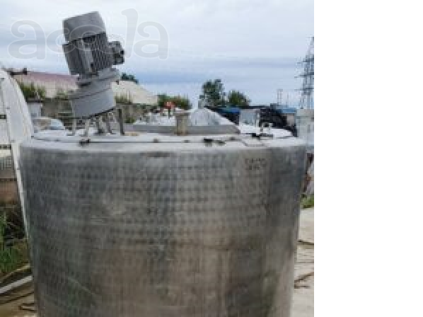 Ёмкость нержавеющая ОПБ-1000, объём - 1 куб.м., рубашка, термос, мешалка