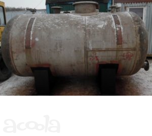 Ёмкость нержавеющая, объём - 5,5 куб.м., горизонтальная, толстостенная