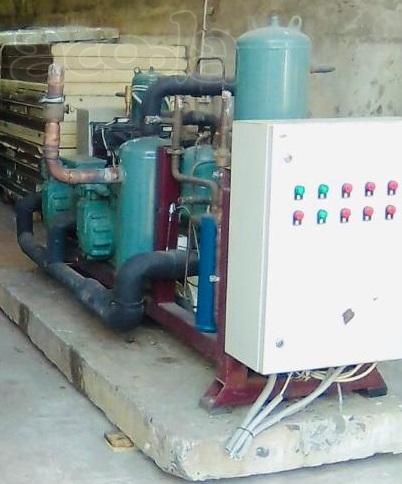 Современная б/у установка для шоковой заморозки на базе Bitzer