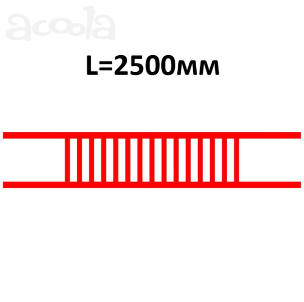 Барьер съемный двойной трансформаторного отсека БКТПу (L=2500мм)